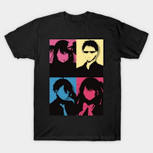 Oshi no Ko or My Star All Anime MC : Ai Hoshino, Ichigo Saitou, Aquamarine, and Ruby in Awesome Minimalist Vintage Pop Art Design T-Shirt